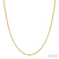 1/2 Ctw Bezel Set Round Cut Diamond Bead Bijoux Fashion Necklace in 14K Yellow Gold