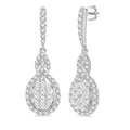 VerLo LuxNoIon 14K White Gold Diamond Pave Earrings
