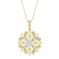 Cypress Nocturne Shine Bright Floral Lattice Diamond Pendant