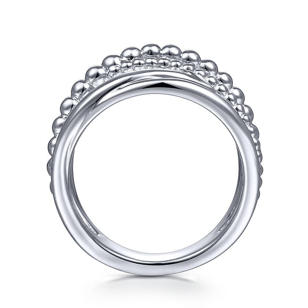 925 Sterling Silver Bujukan Criss Cross Ring