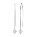 1/3 Ctw Cushion Shape Shine Bright Round Cut Diamond Earrings in 14K White Gold