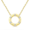 Cyra Solstice Circle Petite Diamond Fashion Pendant