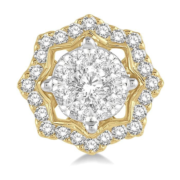 Halo Shine Bright Diamond Fashion Stud Earrings