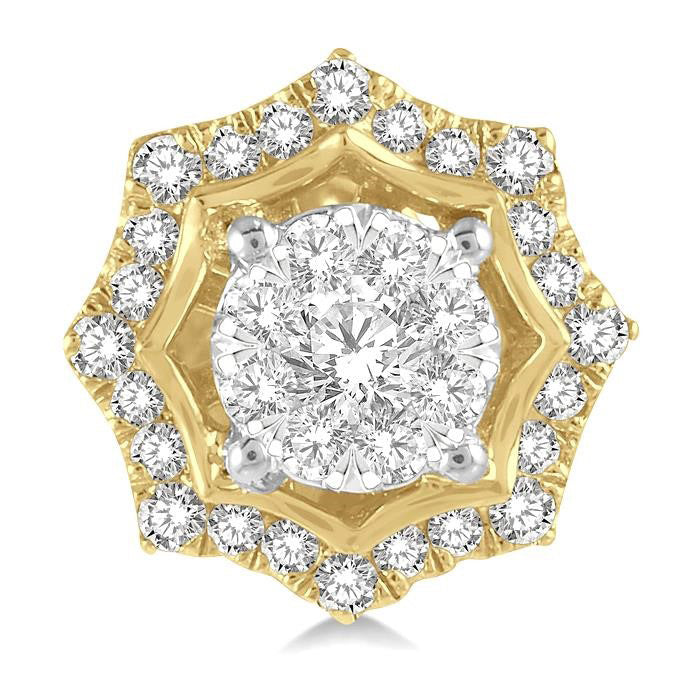 Halo Shine Bright Diamond Fashion Stud Earrings