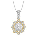 Lilith Nettle Round Shape Halo Shine Bright Diamond Fashion Pendant