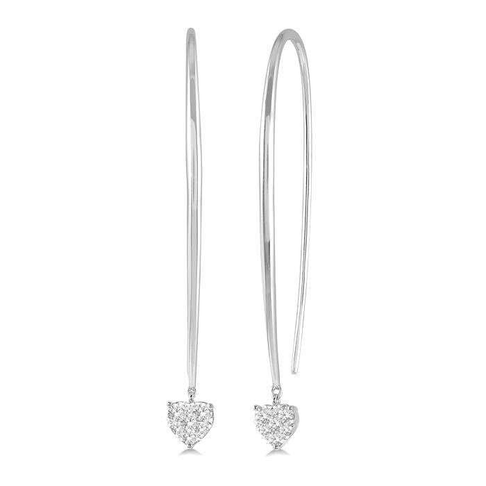 Heart Shape Shine Bright Diamond Earrings