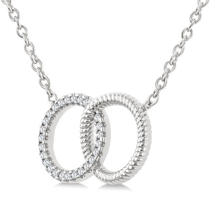 Haven Nimbus Circle Interlock Petite Diamond Fashion Pendant