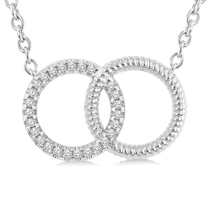 Haven Nimbus Circle Interlock Petite Diamond Fashion Pendant