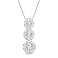 Iolanthe Grandeur Round Shape Past Present & Future Shine Bright Essential Diamond Pendant