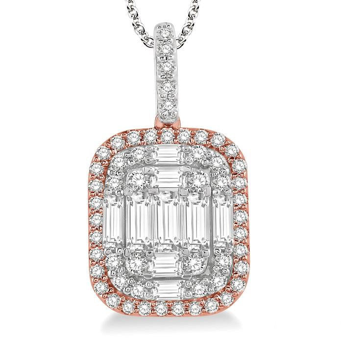 Dione Nyx Halo Fusion Diamond Pendant