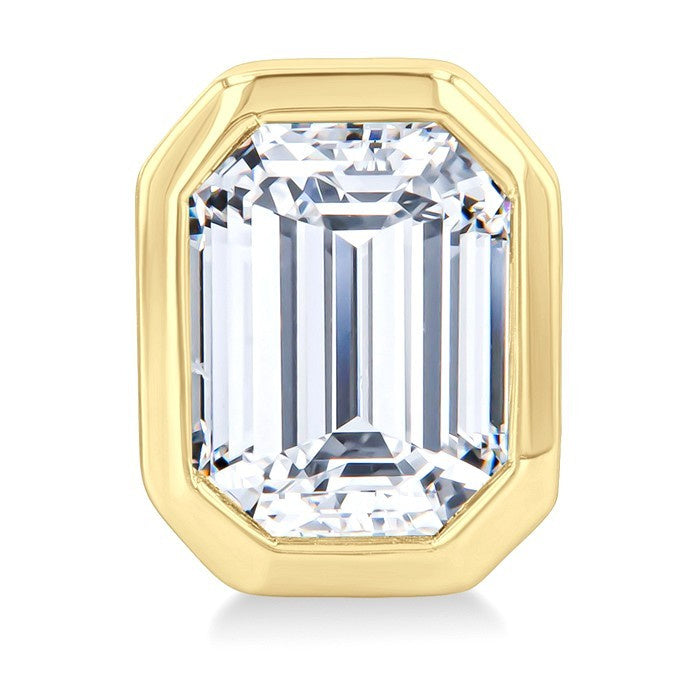3/8 Ctw Emerald Pie Cut Diamond Fashion Stud Earrings in 14K Yellow Gold