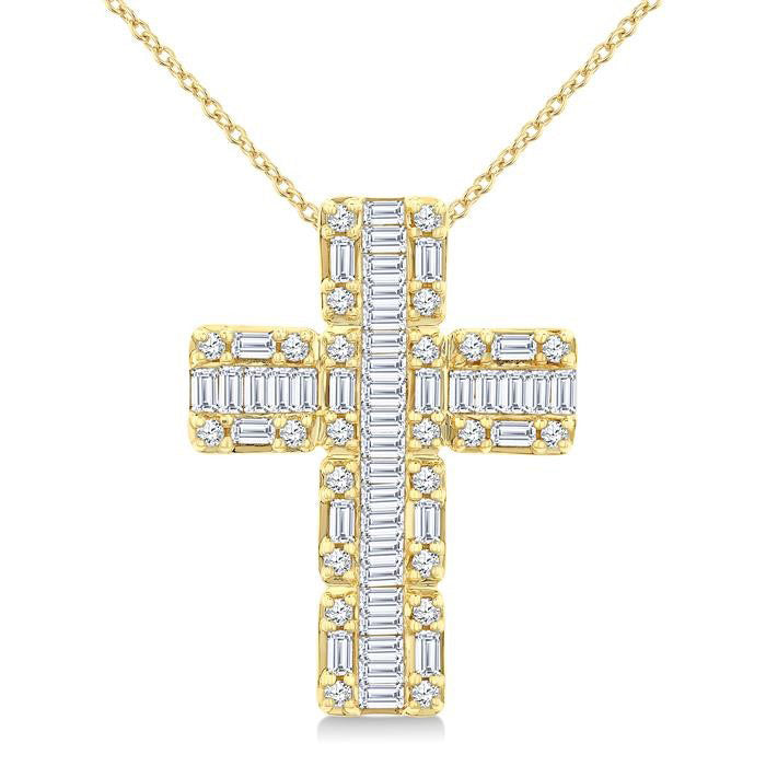 Harrier Nettle Cross Fusion Diamond Fashion Pendant