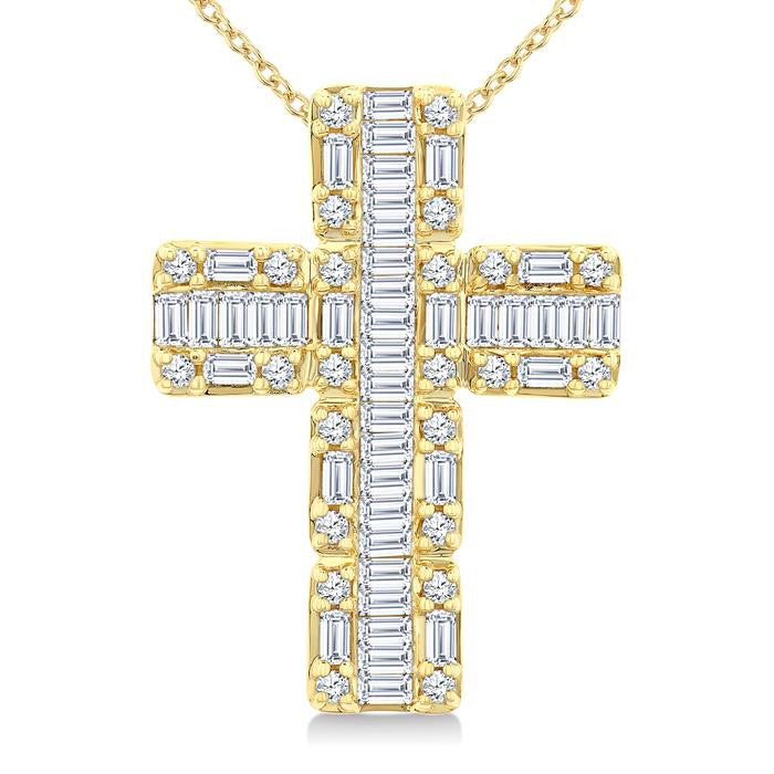 Harrier Nettle Cross Fusion Diamond Fashion Pendant