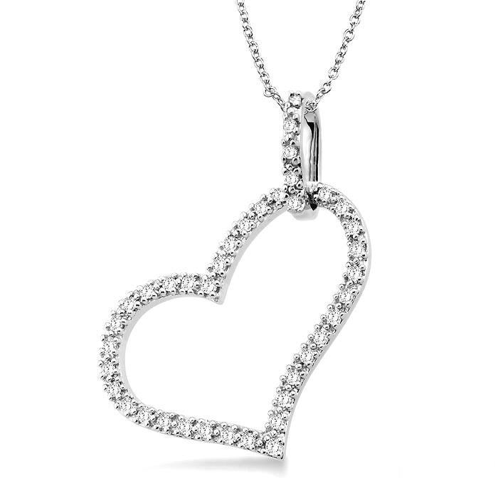 Aurora Sundew Heart Shape Diamond Fashion Pendant