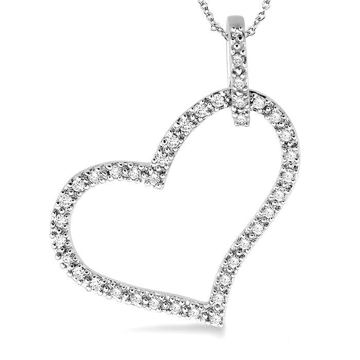 Aurora Sundew Heart Shape Diamond Fashion Pendant