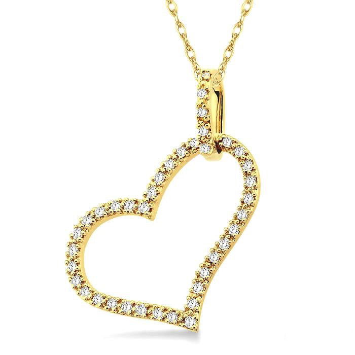 Nocturne Calypso Heart Shape Diamond Fashion Pendant