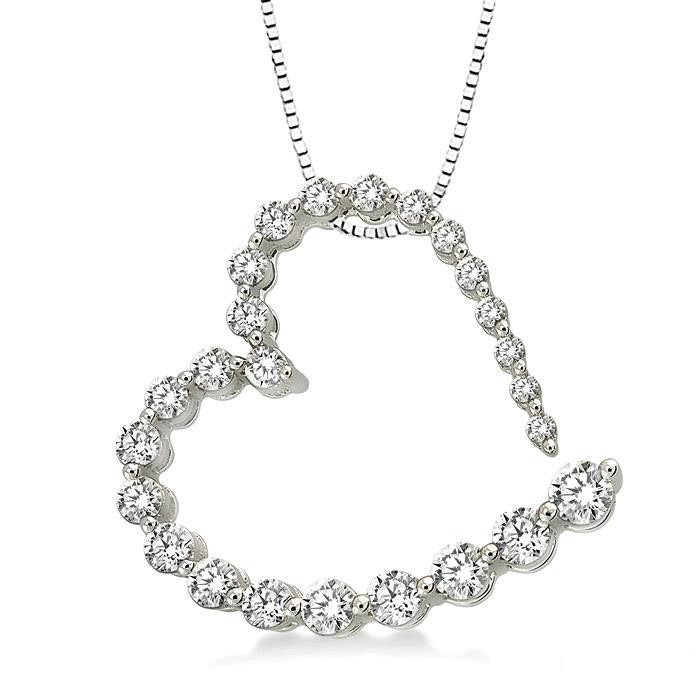 Kaia Drift Heart Shape Journey Diamond Fashion Pendant