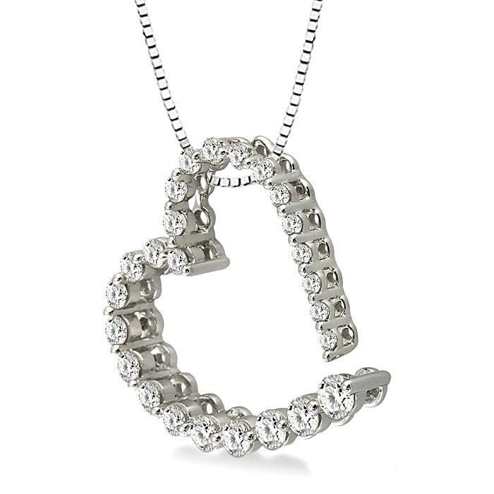 Kaia Drift Heart Shape Journey Diamond Fashion Pendant