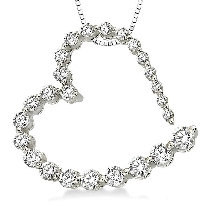 Kaia Drift Heart Shape Journey Diamond Fashion Pendant