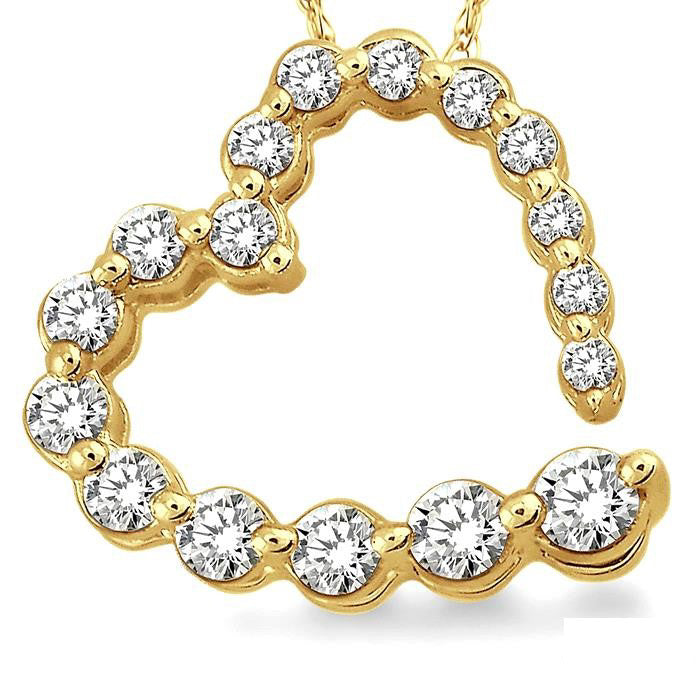 Xanthe Gale Heart Shape Journey Diamond Fashion Pendant