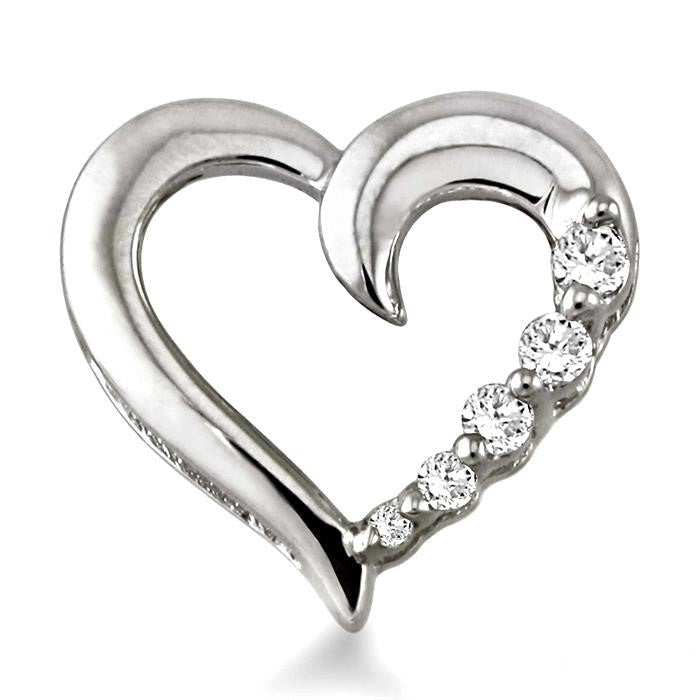 Heart Shape Journey Diamond Earrings