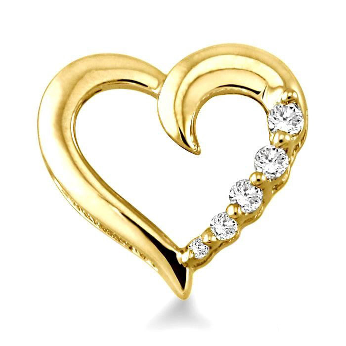 Heart Shape Journey Diamond Earrings