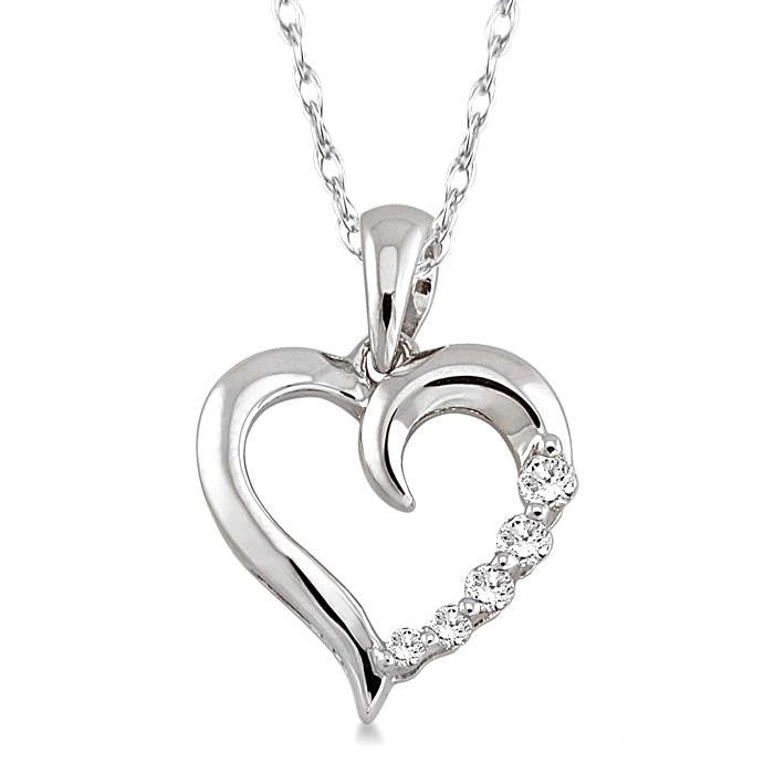Blossom Ballet Heart Shape Journey Diamond Fashion Pendant
