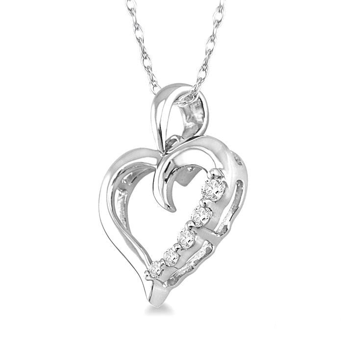 Blossom Ballet Heart Shape Journey Diamond Fashion Pendant
