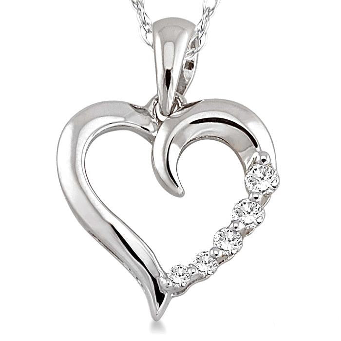 Blossom Ballet Heart Shape Journey Diamond Fashion Pendant