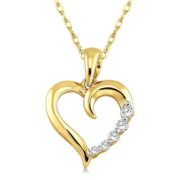 Journey Heart Shape Diamond Pendant