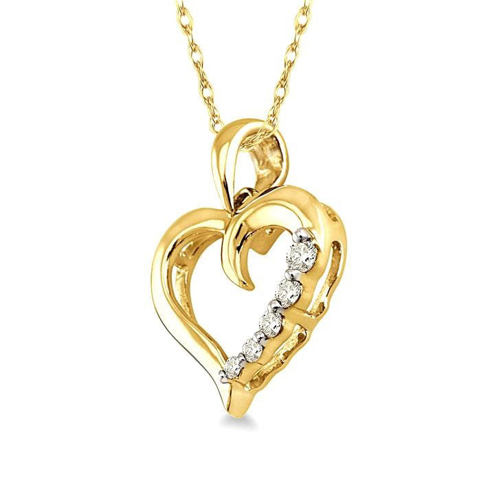 Journey Heart Shape Diamond Pendant