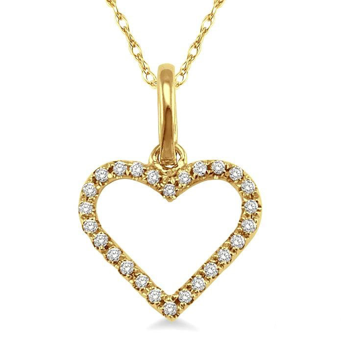 Solstice Selene Heart Shape Diamond Pendant