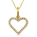 Solstice Selene Heart Shape Diamond Pendant
