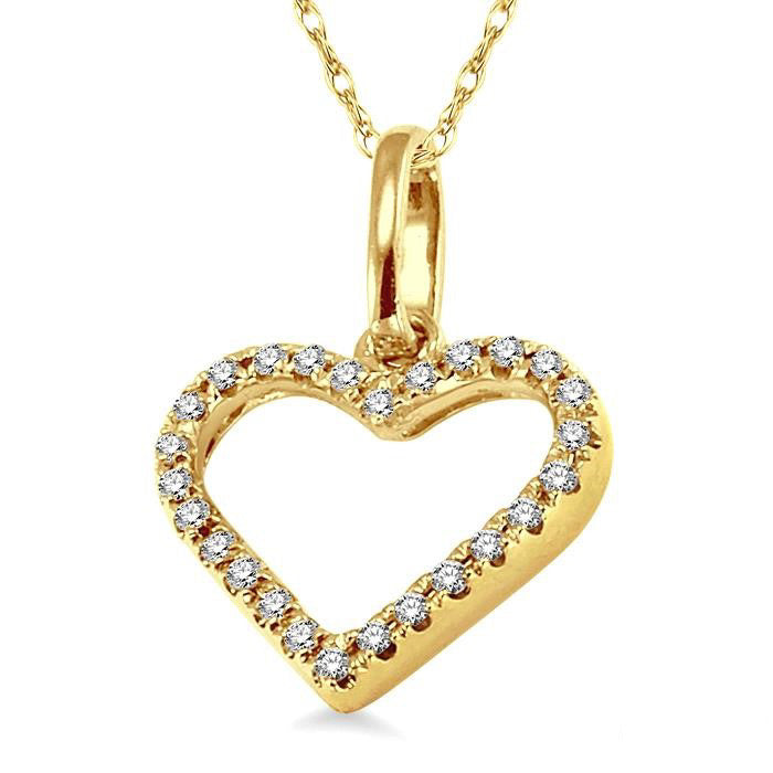 Solstice Selene Heart Shape Diamond Pendant