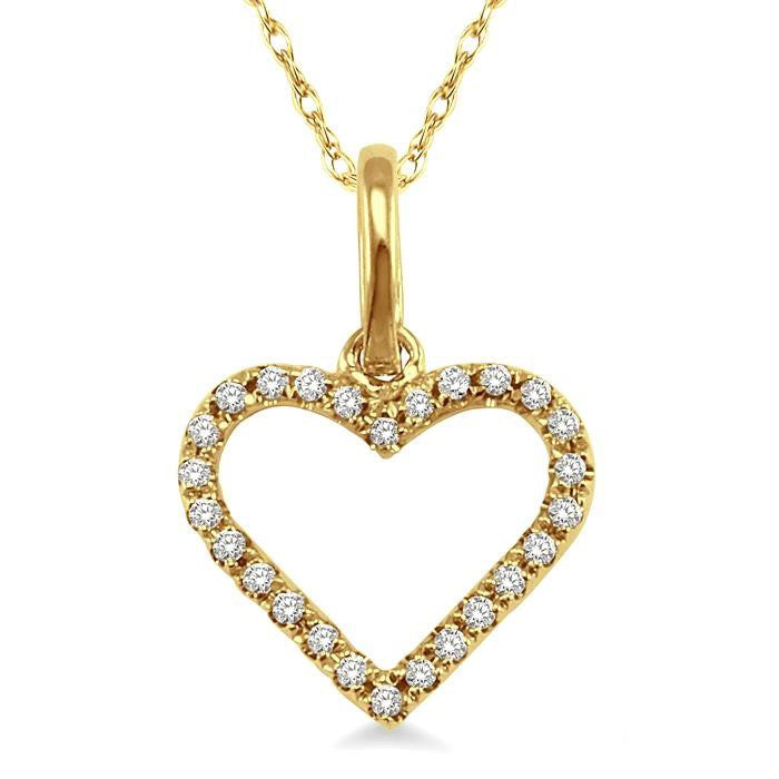Aria Quince Heart Shape Diamond Pendant