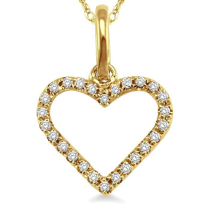 Aria Quince Heart Shape Diamond Pendant