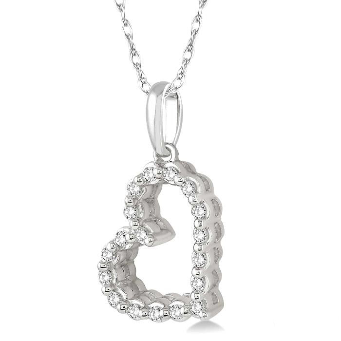 Tempest Lark Heart Shape Diamond Fashion Pendant
