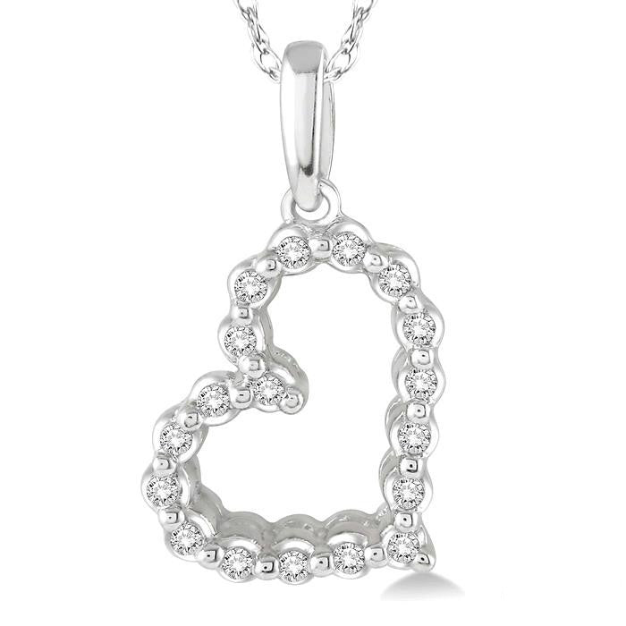 Tempest Lark Heart Shape Diamond Fashion Pendant