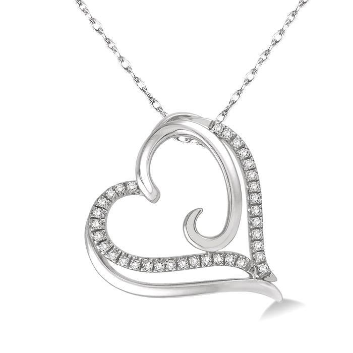 Celestia Cyra Heart Shape Diamond Fashion Pendant