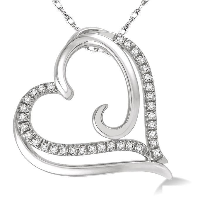Celestia Cyra Heart Shape Diamond Fashion Pendant