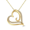 Ember Serenade Heart Shape Diamond Fashion Pendant