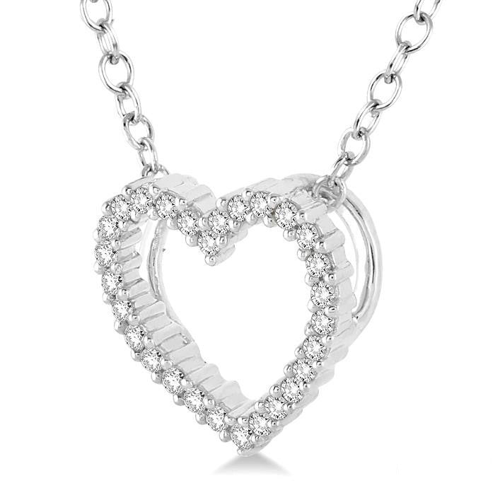 Zephyr Majesty Heart Shape Diamond Pendant