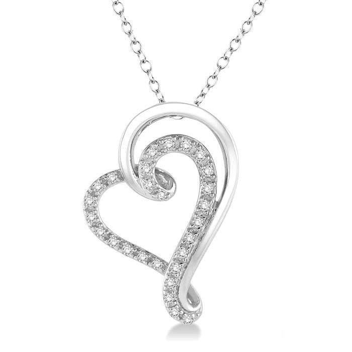 Cinder Galatea Heart Shape Diamond Fashion Pendant