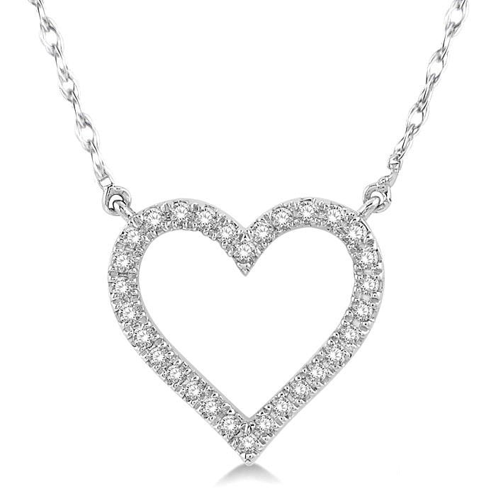 Clover Hera Heart Shape Diamond Pendant