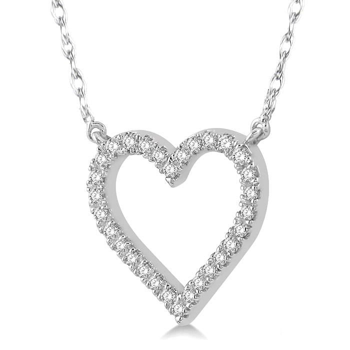 Clover Hera Heart Shape Diamond Pendant