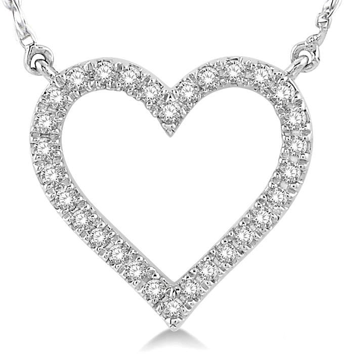Clover Hera Heart Shape Diamond Pendant