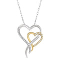 Bellona Galatea Double Heart Shape Diamond Fashion Pendant
