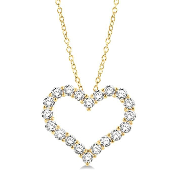 Poppy Willow Heart Shape Diamond Fashion Pendant