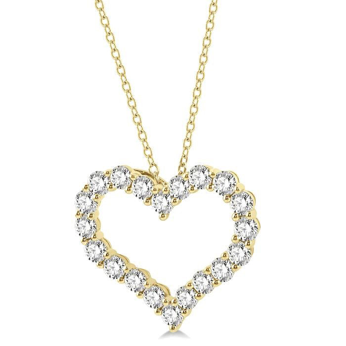 Poppy Willow Heart Shape Diamond Fashion Pendant