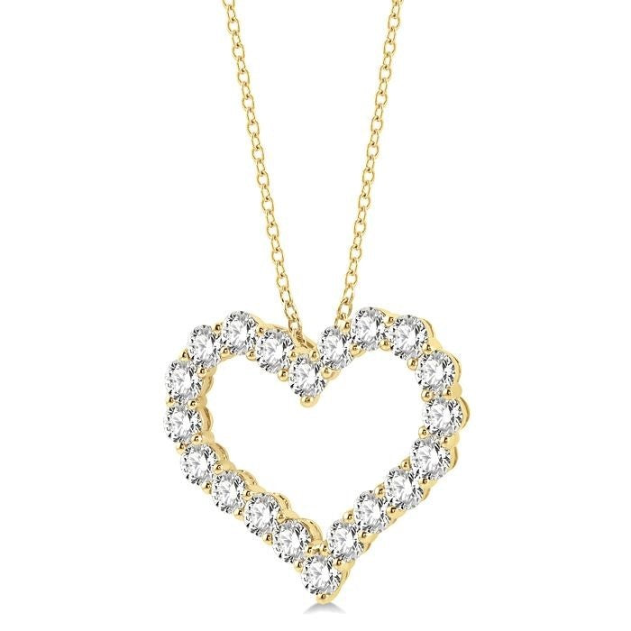 Rhea Juniper Heart Shape Diamond Fashion Pendant